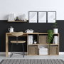Hanah Home Mesa de Estudio Blake Roble 74x145x45 cm